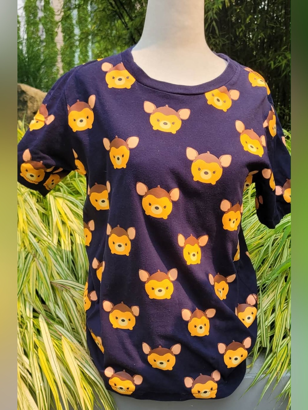 Disney Collector Shirt Navy with Yellow Fox Faces